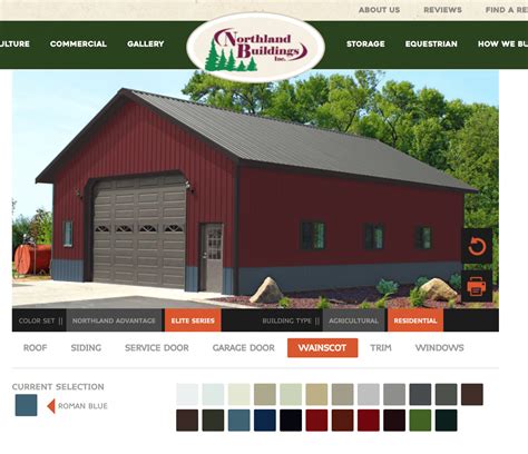 steel building colors pictures exterior